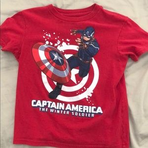 Boys Captain America Tee